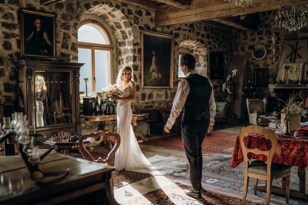 Brautpaar im Schloss Wangen Bellermont